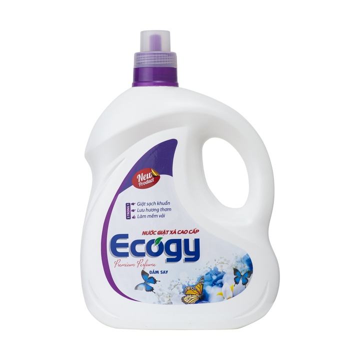 Nước giặt xả sinh học cao cấp 6 in 1 Ecogy 3,8kg hương thơm mát - đánh bay mọi vết bẩn