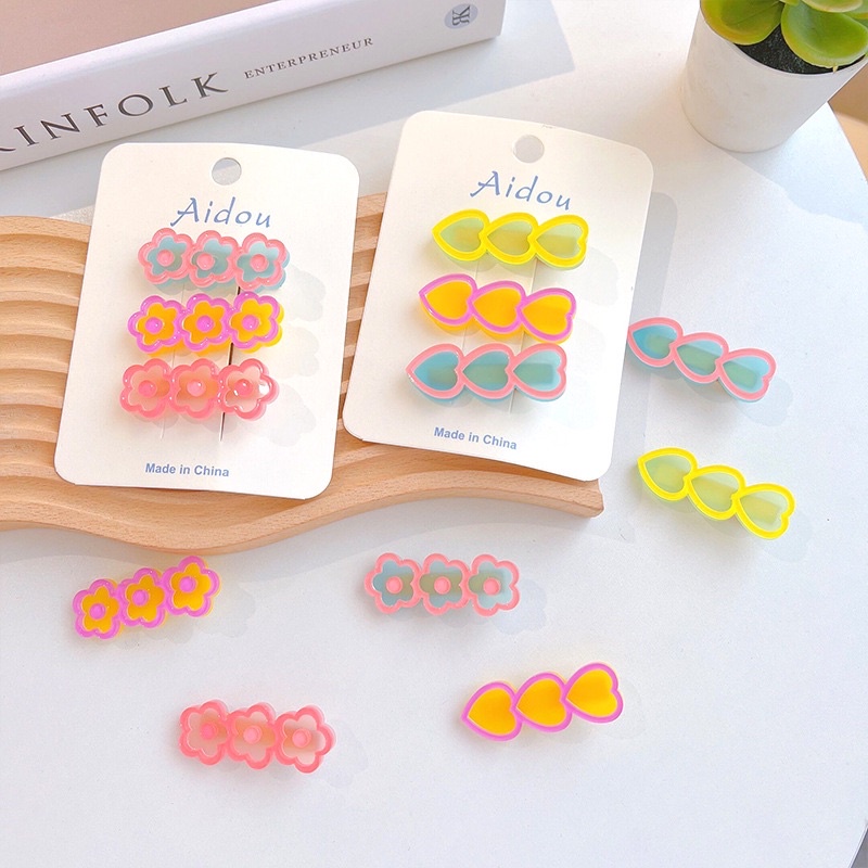 Kẹp Tóc Mái Dễ Thương Xinh Xắn Dành Cho Nữ Phong Cách Hàn Quốc