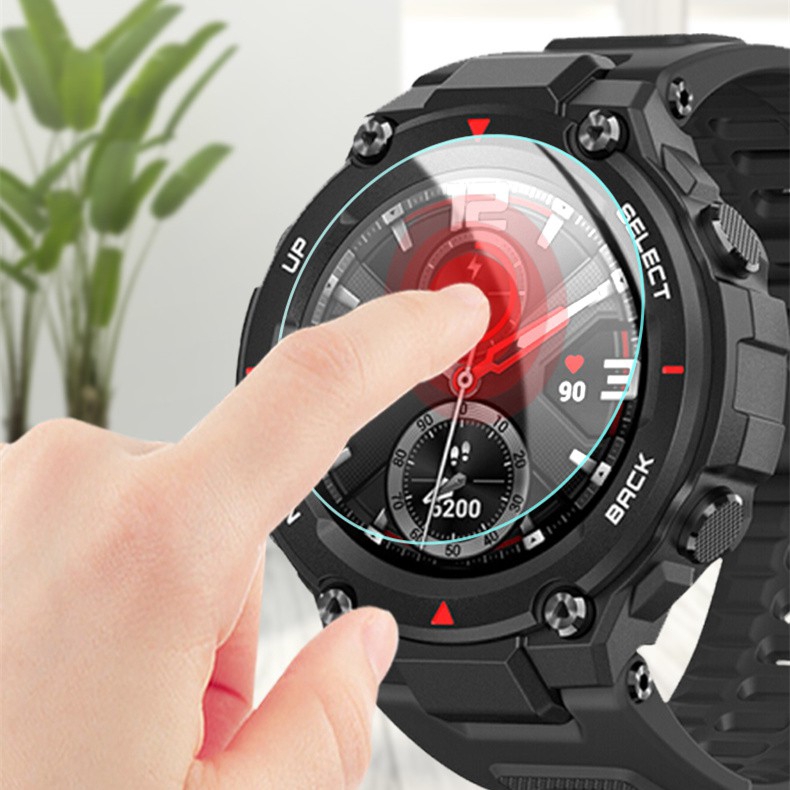 [Ready stock] Huami Amazfit T-Rex T Rex Smartwatch Mirror screen protector Protective watch for Xiaomi Amazfit accessories
