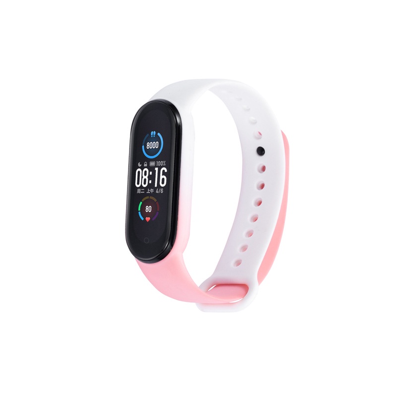 Dây Đeo Thay Thế Chất Liệu Silicon Màu Trơn Cho Xiaomi Band 6/3 Thế Hệ 4/5