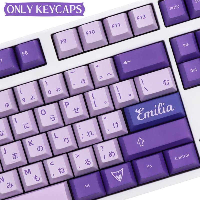 139 Keys Frost Witch The key cap Purple keycaps PBT material for GMK 61/68/84/87/96/980/104/108 Mechanical keyboard available