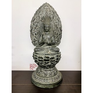 Đại Nhật Như Lai - Tỳ Lô Giá Na Đồng Vàng giả cổ - Tượng Đồng Thờ Cúng