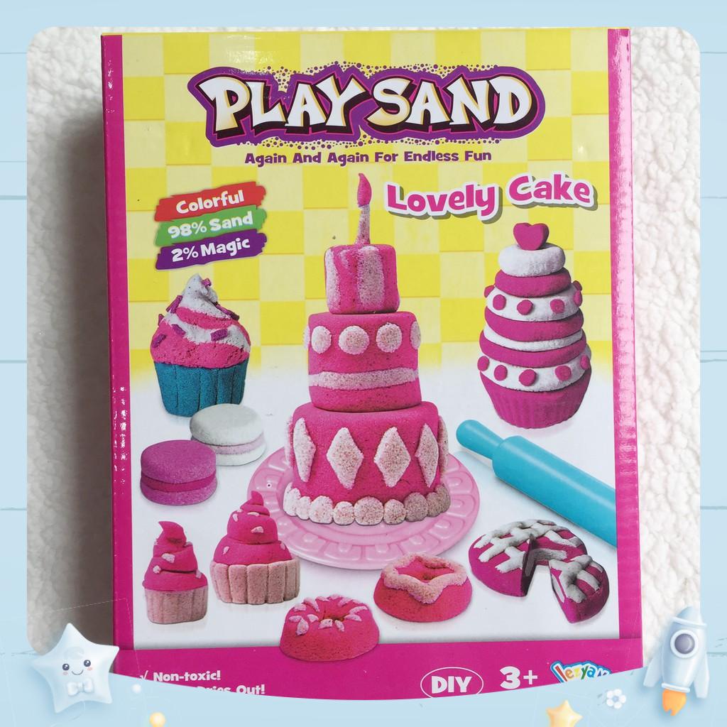 ĐỒ CHƠI CÁT ĐỘNG LỰC PLAY SAND - LOVELY CAKE ( kèm ảnh thật )!!!