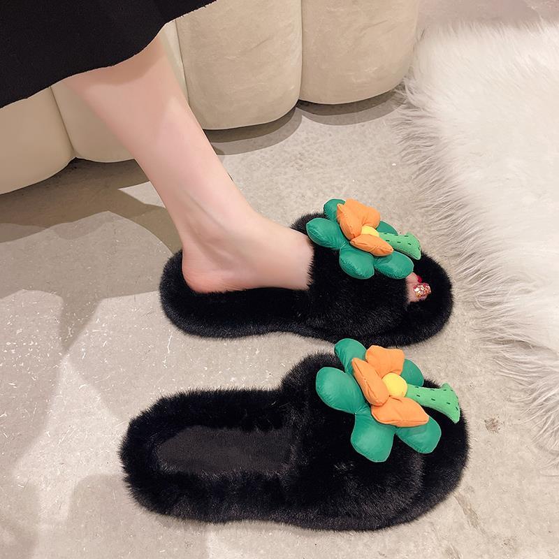 Dép Bông Đi Trong Nhà Hình Hoa Hướng Dương Dễ Thương