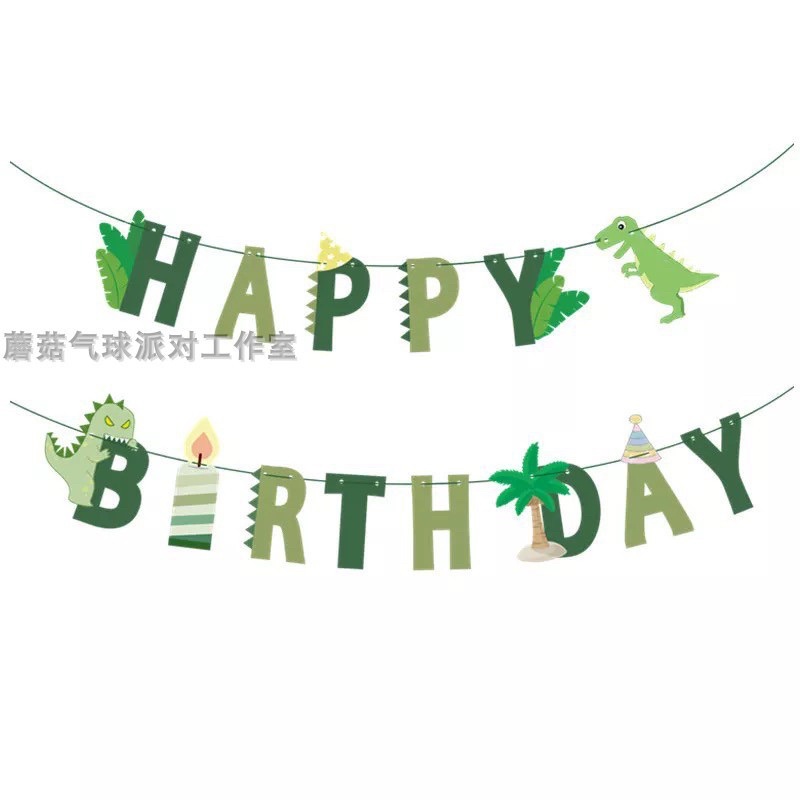 Dây Happy Birthday Trang trí sinh nhật - hoạ tiết đủ chủ đề xinh xắn cho bé trai, gái