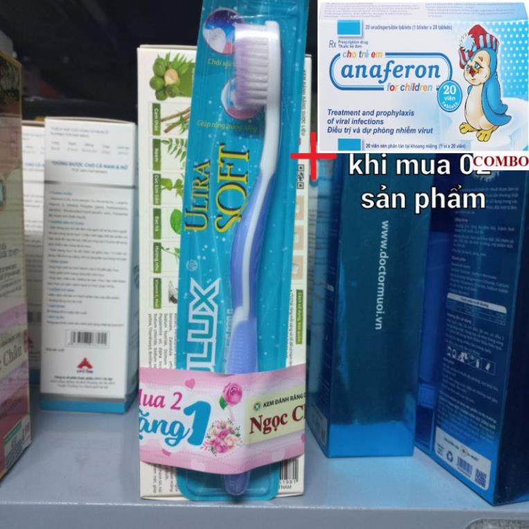 Combo Chim cánh cụt Nga+ Kem đánh răng Dược liệu Ngọc Châu / Ngọc Châu trắng sáng 100g