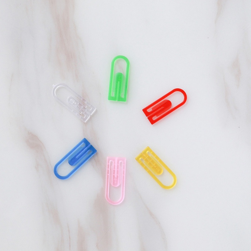 Set 60 Kẹp Giấy Mini Bằng Nhựa ABS Linh Hoạt Không Dễ Bị Hỏng