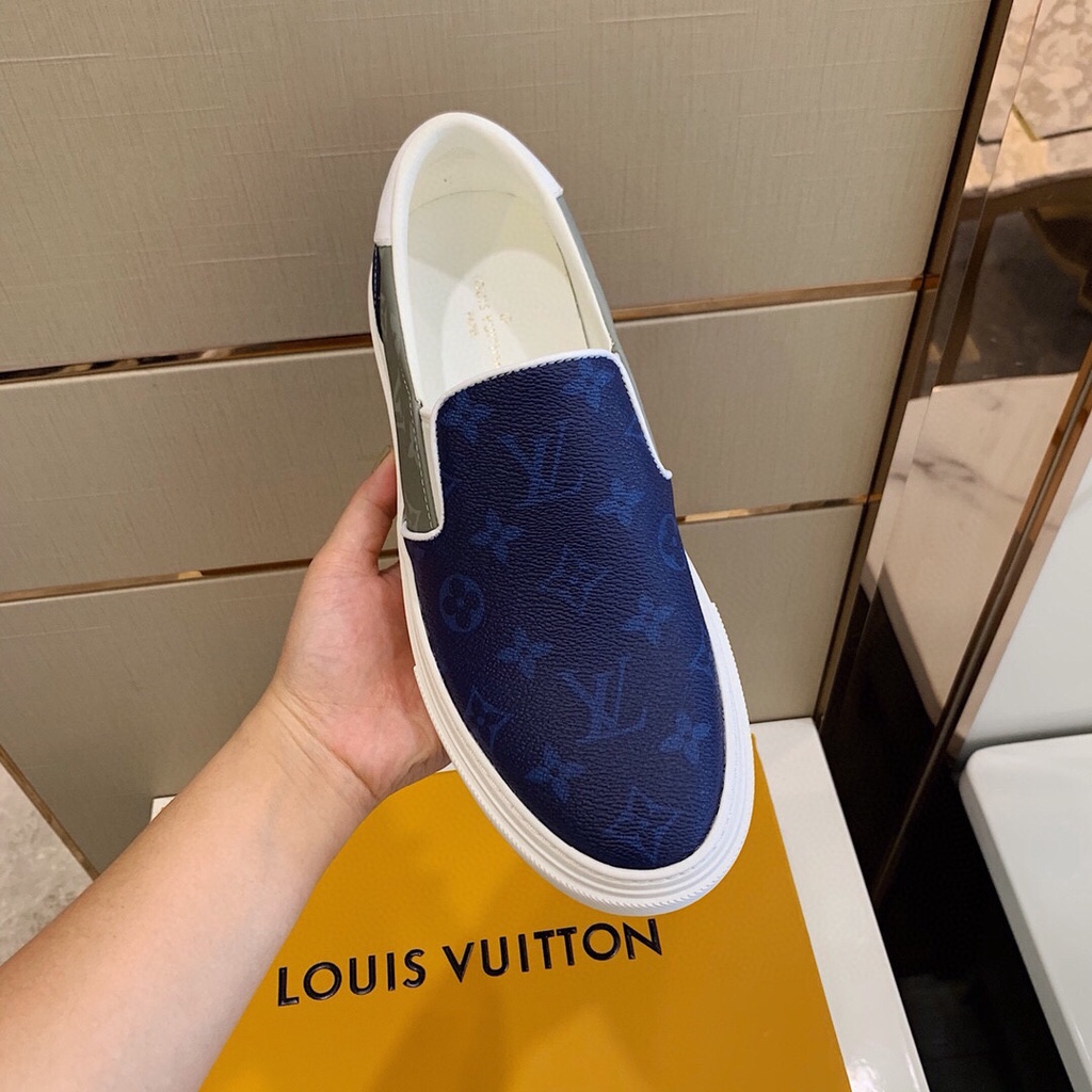 Giày lười nam cao cấp da thật Louis Vuitton LV thiết kế trẻ trung và tiện lợi với chất da mềm, cực êm chân