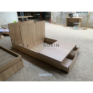 Giường Gỗ Đa Năng Rokin Tiện Dụng - GN-020