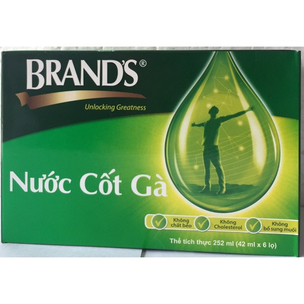 Nước cốt gà Brand's 42ml 6 hũ từ Thái Lan-PP bởi Sâm yến Thái An