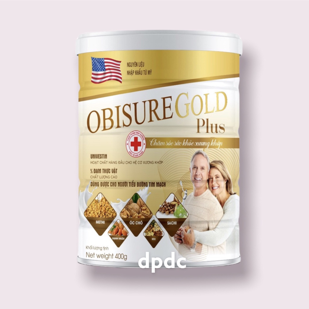 Sữa hạt Xương Khớp Obisure Gold Plus giúp nuôi dưỡng và bảo vệ sụn khớp, xương khớp vận động linh hoạt, tăng cường hấp