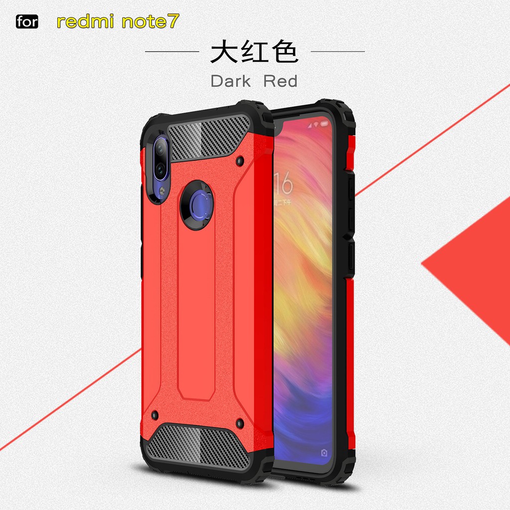 Xiaomi Redmi Note 6/Note 6 Pro/Note 7 Armor Protection TPU+PC Hard Phone Case