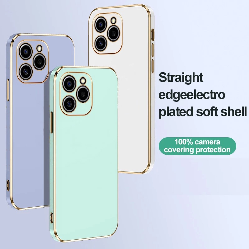 Ốp lưng Điện Thoại Viền Vuông Mạ Sang Trọng Cho OnePlus 10 9 9R Pro 8T 4G 5G 2023