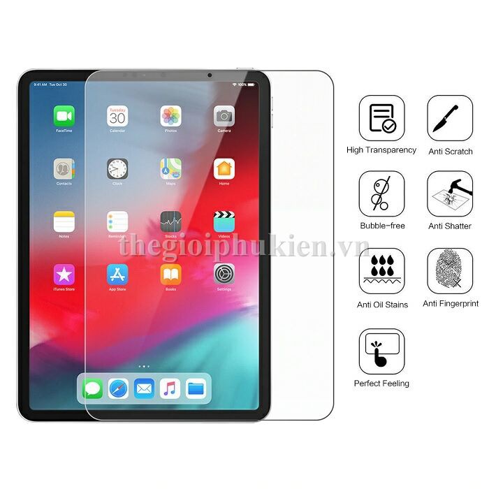 Dán kính cường lực iPad New 2018 11 inch chống vỡ, chống xước hiệu Glass Pro