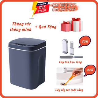 Thùng Rác Thông Minh Smart Bin Cảm Ứng 0.3s Dung Tích 16L - 12L