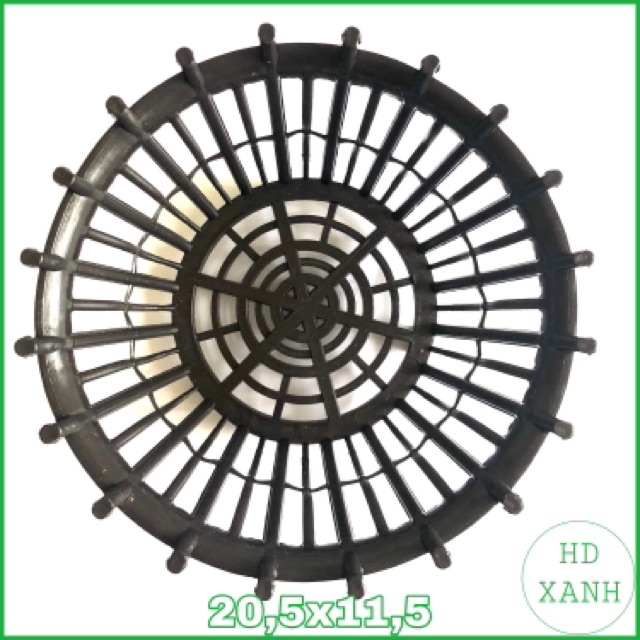 Chậu nhựa giả gỗ f20