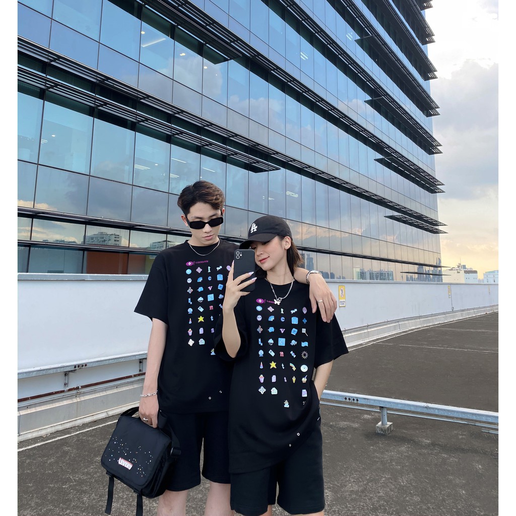 Áo Thun Levents Internetlove Pixel/ Black