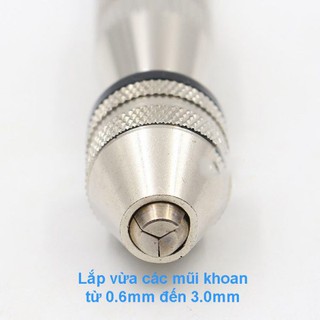 Khoan tay mini + 10 mũi khoan