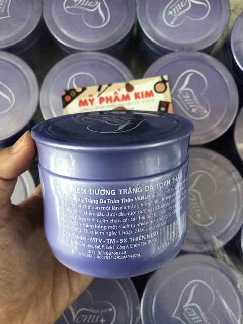 Kem dưỡng trắng da toàn thân Venus tím 150g