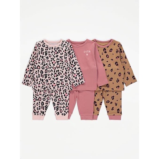 Set 3 bộ pyjamas bé gái, hàng Georg.e UK săn SALE