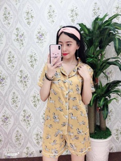 Bộ ngủ pyjama lụa