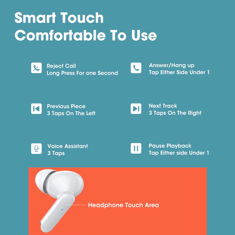 Tai Nghe Không Dây Bluetooth Chống Nước TWS IP54 Cho Lenovo XT90