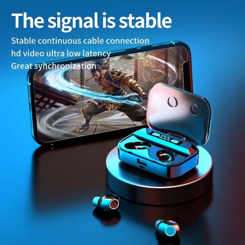 Tai Nghe Bluetooth Không Dây TG02 Tai Nghe Nhét Tai TWS Bản Quốc Tế đỉnh cao chống ồn dùng cho IOS Và Android