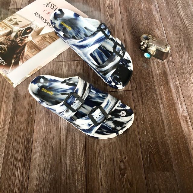 Dép 2 quai ngang loang màu nam