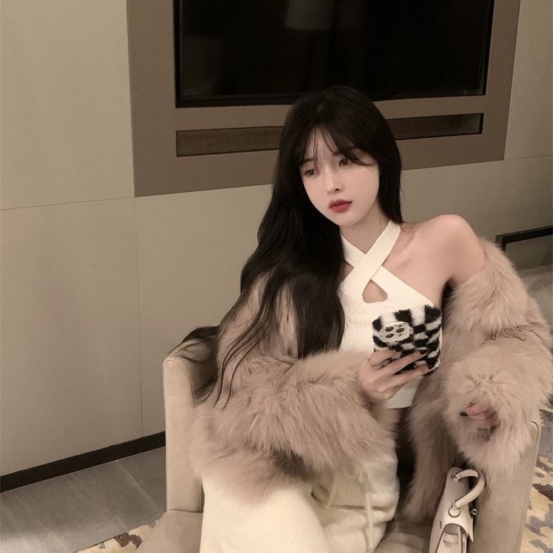 Áo COZOKC dệt kim kiểu dáng đơn giản quyến rũ cho nữ