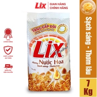 Bột giặt Lix Extra hương nước hoa 7kg EH070 tăng gấp đôi sức mạnh giặt tẩy