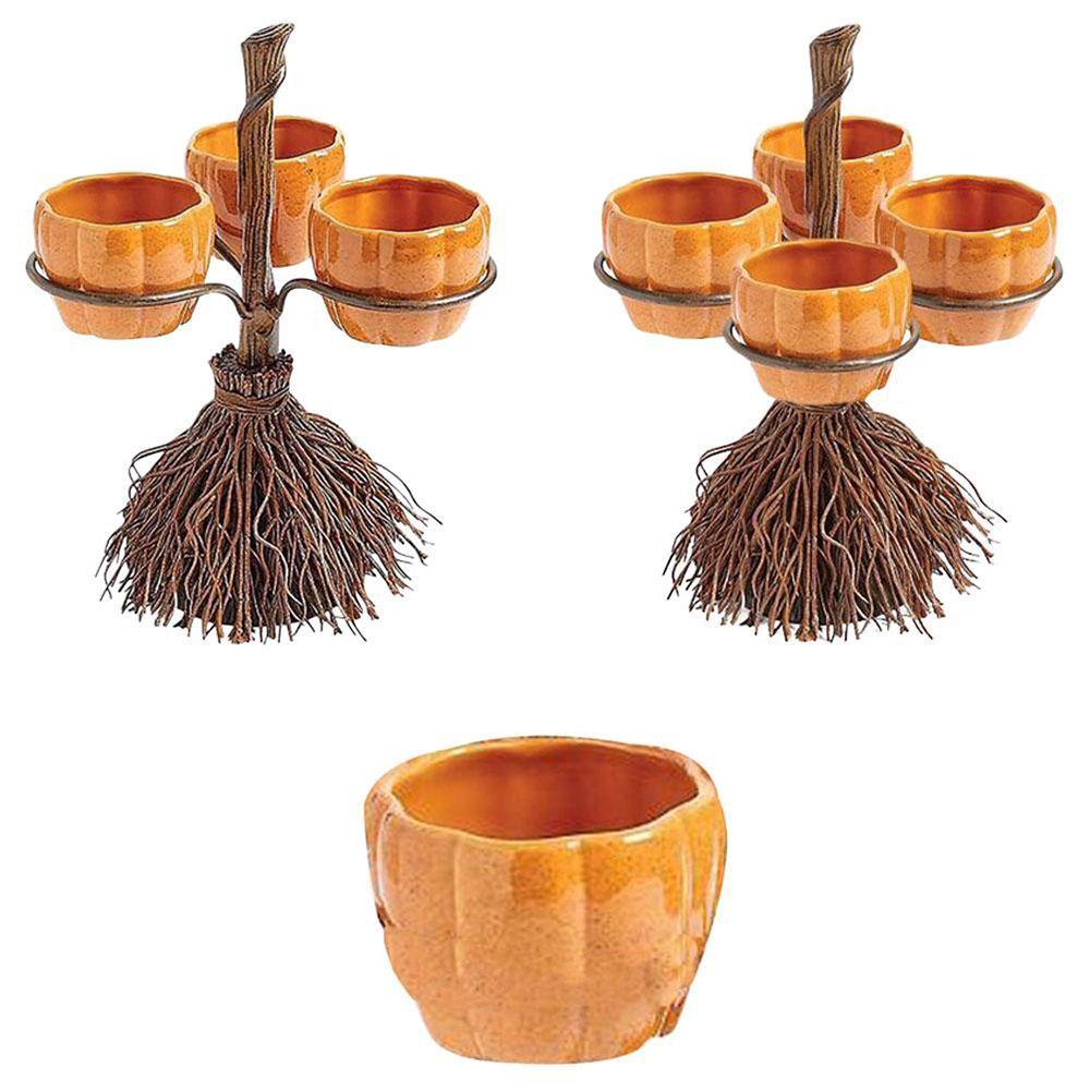 Tô Đựng Thức Ăn Hình Bí Ngô Kèm Muỗng Trang Trí Halloween