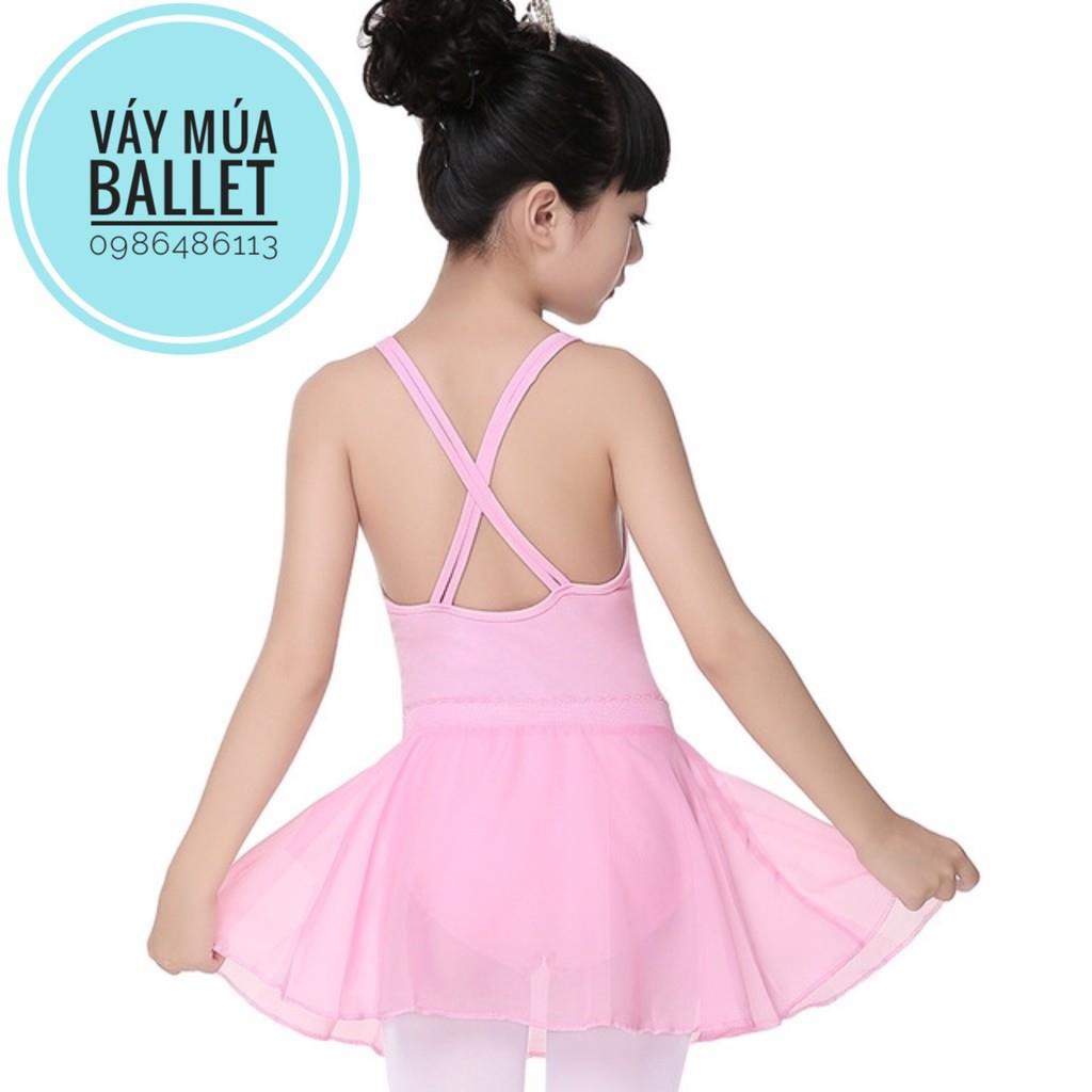 Ballet Set áo váy múa 2 dây đan