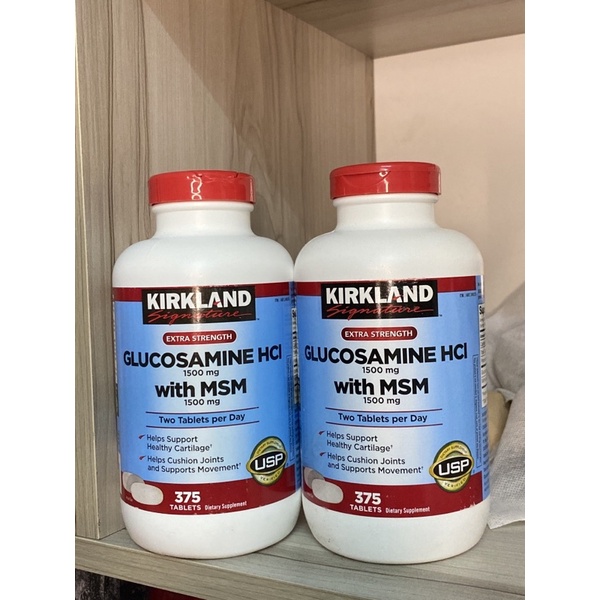 Viên uống glucosamine HCl 1500mg with MSM 1500mg 375 viên