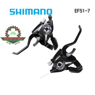 Phụ kiện xe đạp - tay đề shimano ef51 3x7 - rẻ nhất hn