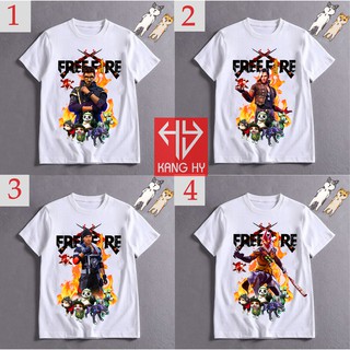 4 Mẫu Áo Thun Free Fire Nhân Vật Hot Vải Cotton 4 Chiều F140