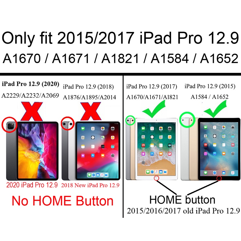 Bao da Pu máy tính bảng siêu mỏng cho IPad pro 12.9 2017 2015 | BigBuy360 - bigbuy360.vn