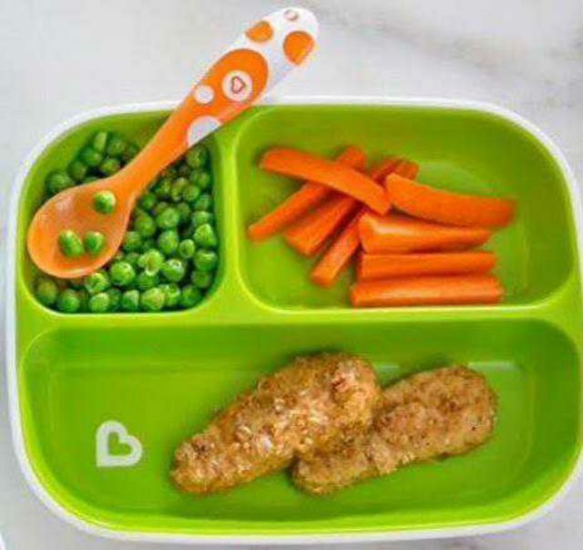 Tách vỉ -1 Khay ăn dặm chống trượt chia 3 ngăn Munchkin cho bé