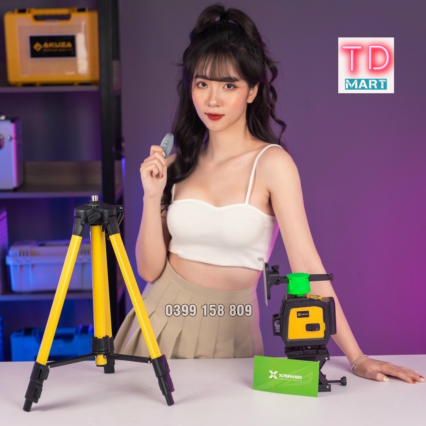 Máy Cân Bằng 12 Tia Xanh Xpower Có Điều Khiển Từ Xa