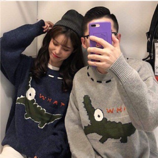 Áo len cá sấu couple
