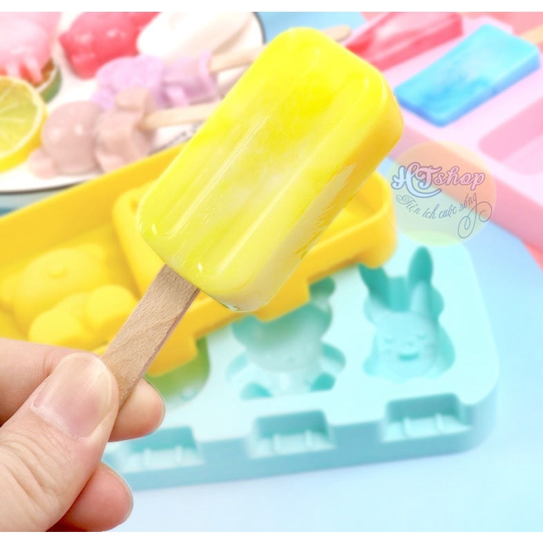 KHUÔN LÀM KEM (THẠCH) BẰNG SILICON NHIỀU MẪU CHO BÉ