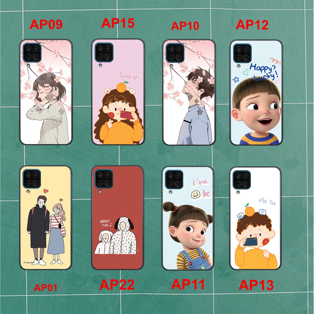 [HÀNG MỚI SALE MẠNH] Ốp điện thoại SAMSUNG A12- SAMSUNG A22 4G 5G in hình siêu cute dễ thương dành cho các cặp đôi