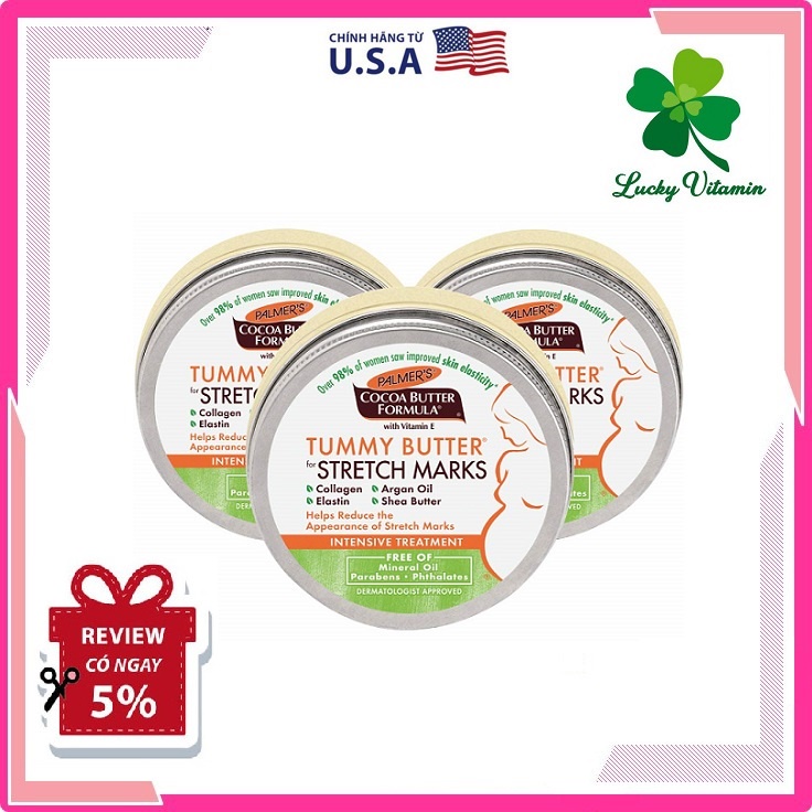 Bơ đậm đặc ngăn ngừa rạn da Palmer's Cocoa Butter Formula Tummy Butter Balm for Stretch Marks & Pregnancy Skin Care
