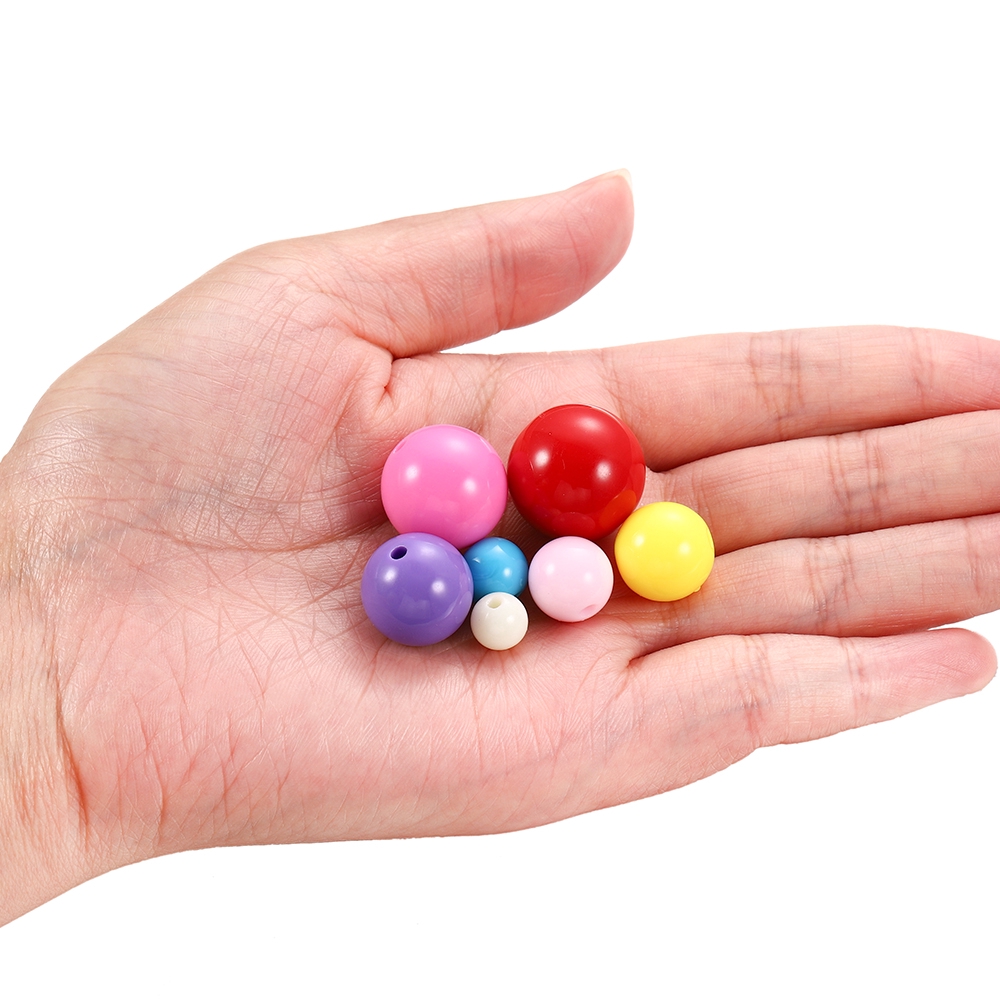 Set 200 hạt xỏ lỗ 6-20mm St.kunkka nhiều màu làm trang sức thủ công