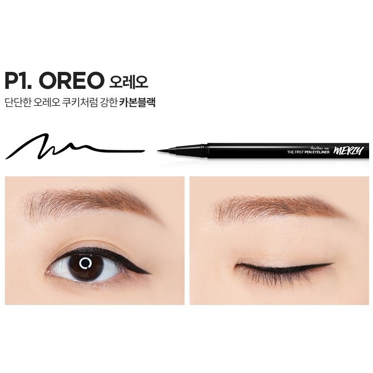 Bút kẻ mắt nước lâu trôi, không lem Merzy the First Pen Eye Liner 0.5g