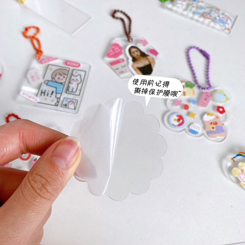 Bộ DIY 2 Móc Khoá Dễ Thương Tặng Kèm Sticker