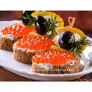 Trứng cá đỏ muối của Nga/220g