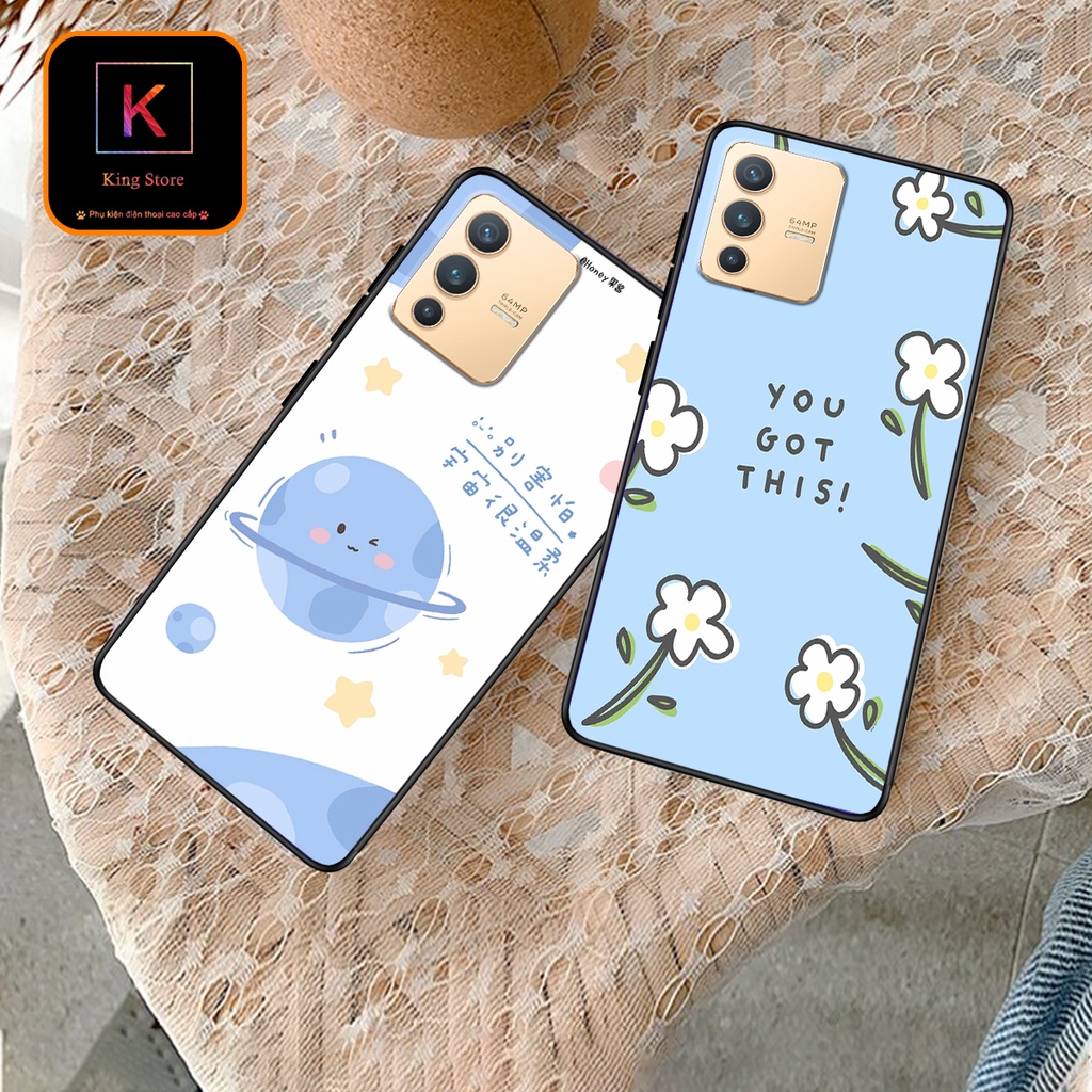 Ốp lưng Vivo V23 5G - Vivo V23e - Ốp in hình BlueSky - lưng nhám viền TPU cao cấp