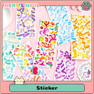 Sticker 🔆 Set 3 tấm hình dán rainbow star sticker trang trí