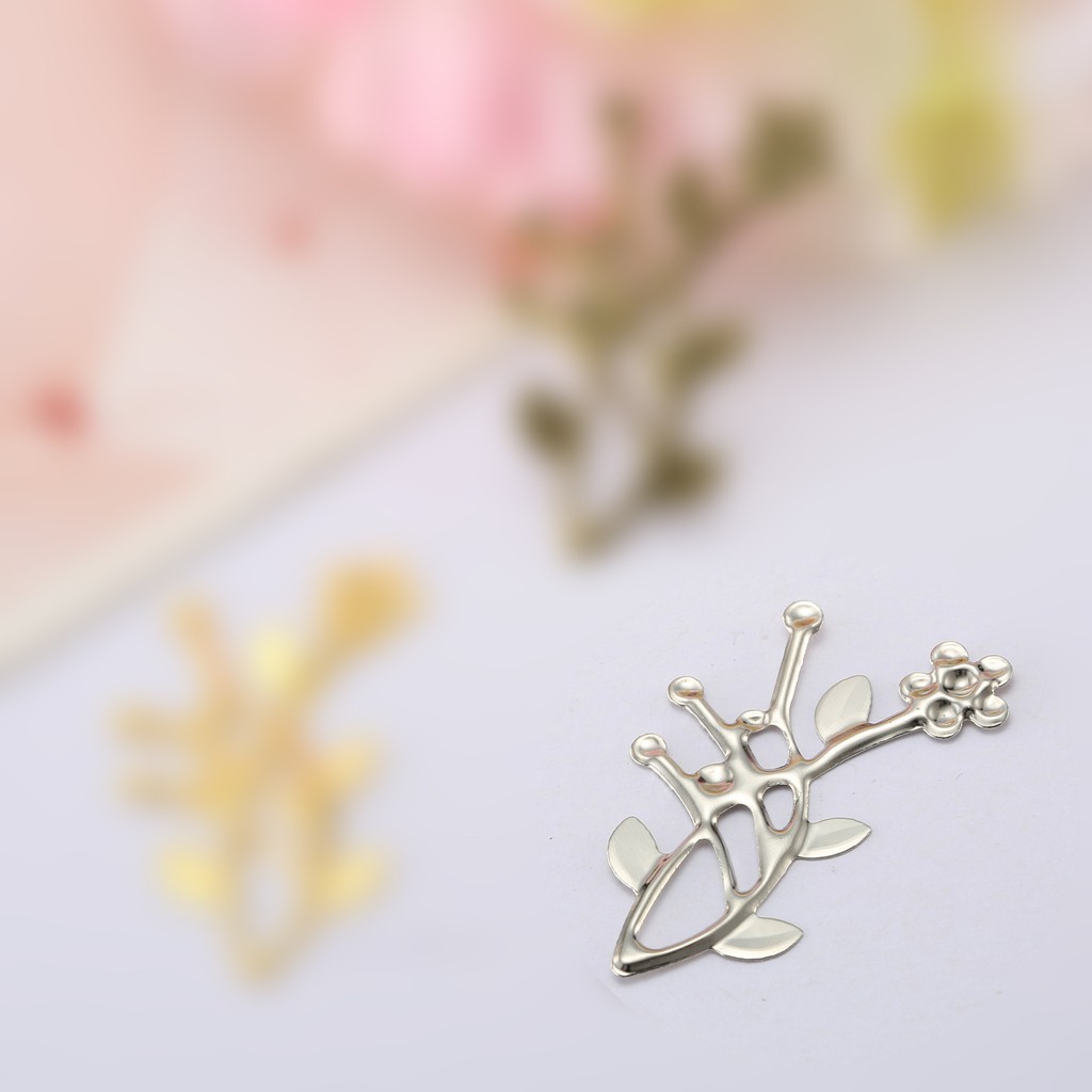 5 phiến hoa lá 25*40mm - nguyên liệu làm trâm