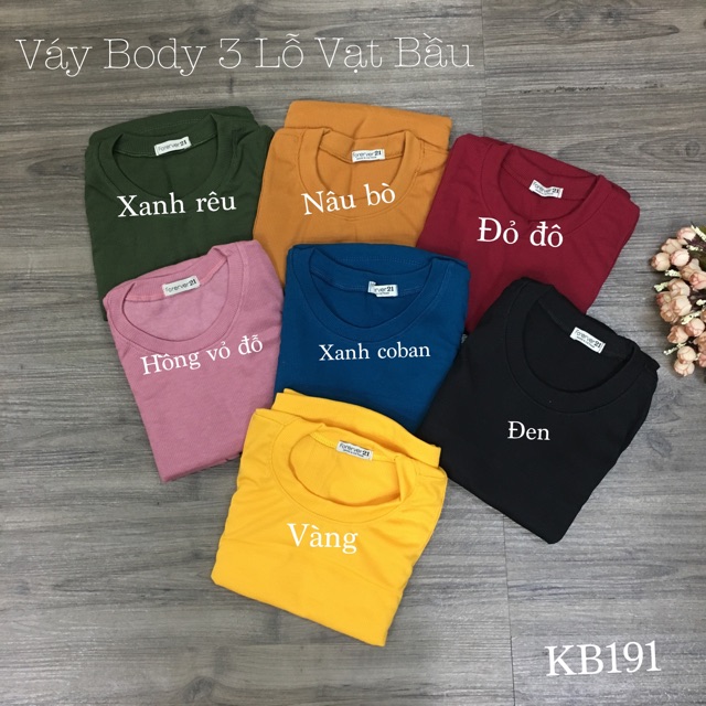Váy Body 3 Lỗ Vạt Bầu Sexy - VD16